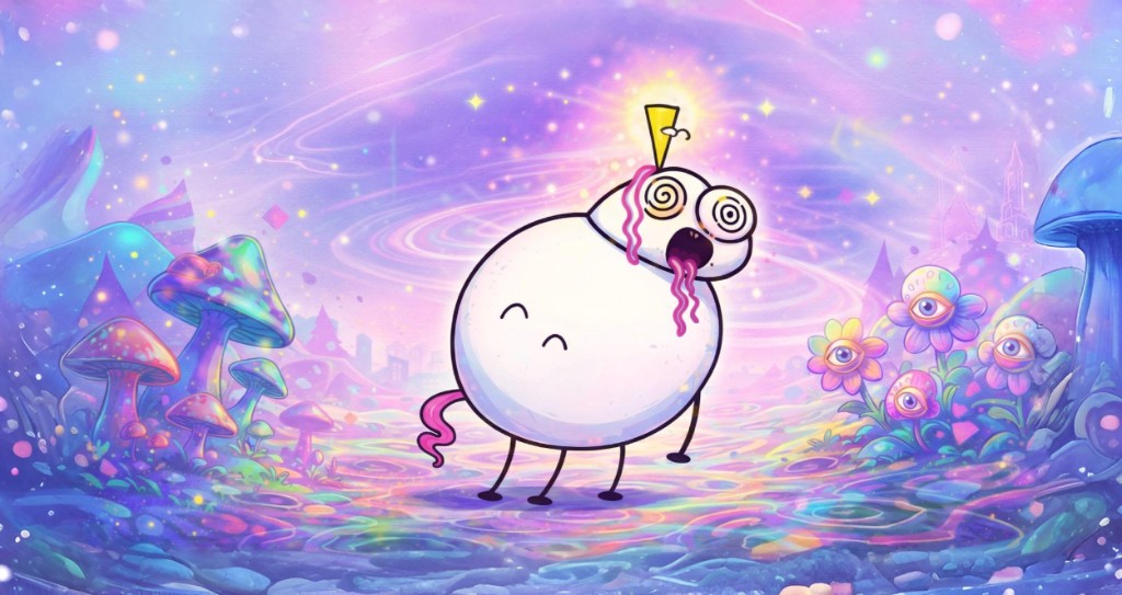 Trippin - Psychedelic blob in cosmic landscape